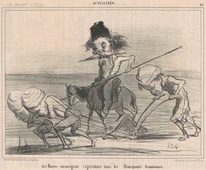 Russere oppmuntrer til landbruk av Honoré Daumier