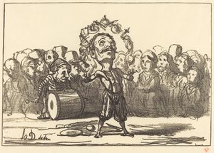 Mountebanks av Honoré Daumier