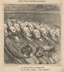 Orkestertilskuere av Honoré Daumier