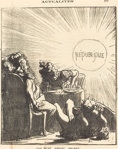 Deres Mané, Thecel, Pharès av Honoré Daumier
