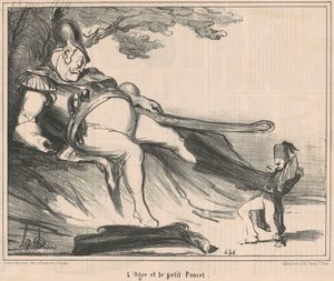Ogre og den lille tommelen av Honoré Daumier
