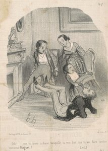 Lolo!...vil du la stolen være i fred... av Honoré Daumier