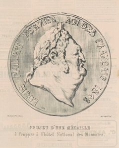 Louis-Philippe, siste konge av franskmennene av Honoré Daumier