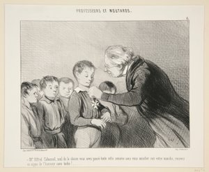 M Alfred Cabassol.. motta dette skiltet fra av Honoré Daumier