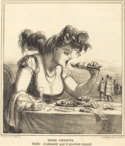 Madam Gargantua av Honoré Daumier