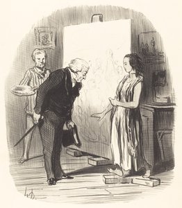 Frue, jeg har æren! av Honoré Daumier