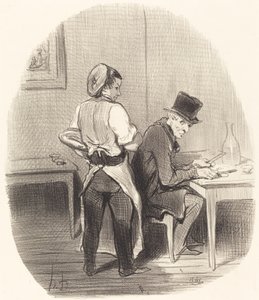 Men, sir, jeg forsikrer deg om at det er... kalvekjøtt! av Honoré Daumier