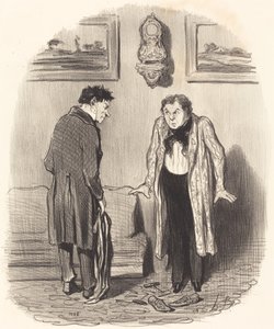 Men når jeg forteller deg at jeg ikke kan bevege føttene... av Honoré Daumier