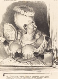 Fru Etienne-Goconde-Cunégonde-Bécassine av Honoré Daumier