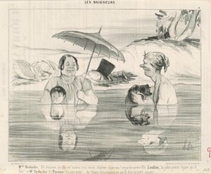 Fru Greluche: Å Gustave, så bra det er! av Honoré Daumier