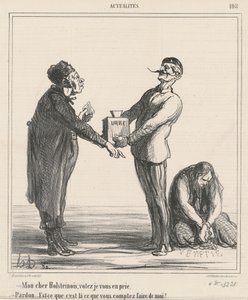 Kjære Holsteiner, stem... av Honoré Daumier
