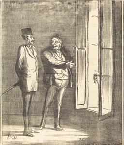 Sir vil ha det bra her... av Honoré Daumier