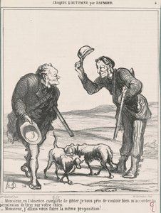 Sir, gitt fullstendig fravær... av Honoré Daumier