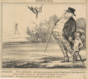 Mr Prudhomme. Du skjønner, Oh! Min sønn ... av Honoré Daumier