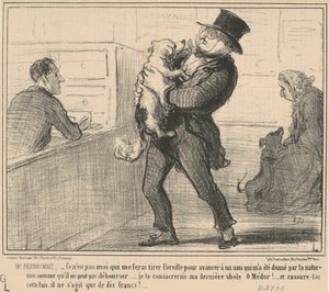 Mr Prudhomme...det er ikke jeg som skal lage meg selv... av Honoré Daumier