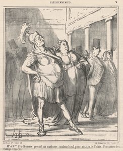Mr. og Mrs. Prudhomme tar en ... av Honoré Daumier