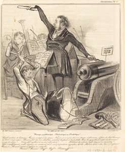 Pyroteknisk, karivarisk og diabolsk musikk av Honoré Daumier
