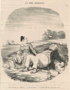 Ikke skrem ham Eudoxie... av Honoré Daumier