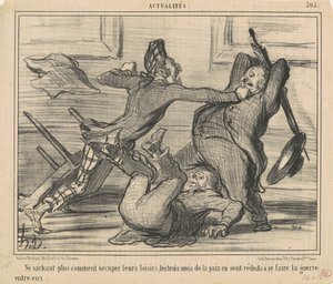 Vet ikke lenger hvordan de skal bruke fritiden sin ... av Honoré Daumier