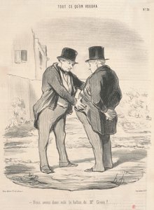Så vi stjal ballen fra Mr. Green? av Honoré Daumier