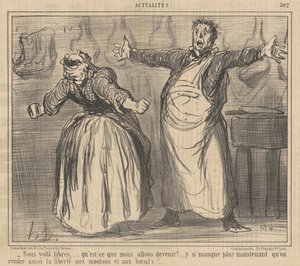 Vi er frie... av Honoré Daumier
