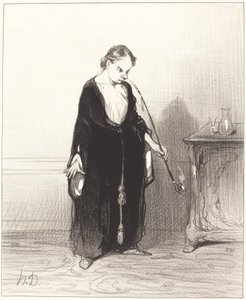 Å glede av opiumet som du henrykter fra meg!... av Honoré Daumier