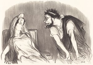 Oedipe av Honoré Daumier
