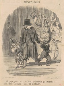 Åh! Pappa, pappa... her er en vakker... av Honoré Daumier