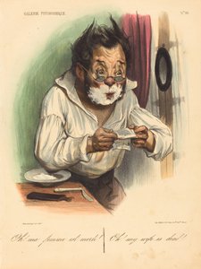 Åh! Min kone er død! av Honoré Daumier