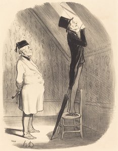 Åh! når det gjelder utsikten, finner du ikke bedre enn her! av Honoré Daumier