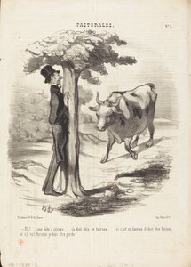 Å! ... et hornbeist ... av Honoré Daumier