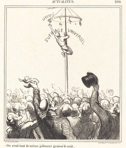 Vi hadde...pent smurt masten av Honoré Daumier