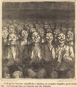 Det sies at parisere... av Honoré Daumier