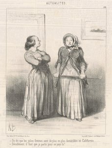 De sier pene kvinner er... av Honoré Daumier