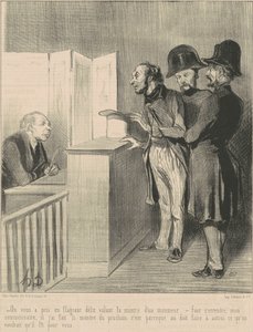 Du ble tatt på fersk gjerning... av Honoré Daumier