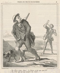 Hvor skal du? av Honoré Daumier