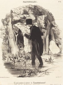 Eller kan lede lesingen av Grunnloven! av Honoré Daumier