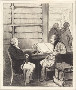 Ja, min kjære Monsieur Badoulard, jeg vil... av Honoré Daumier