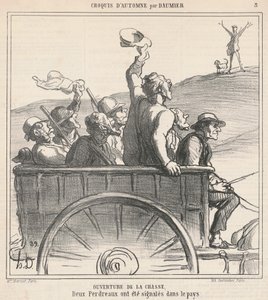 Åpning av jakten av Honoré Daumier