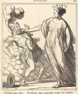 Unnskyld min kjære... av Honoré Daumier
