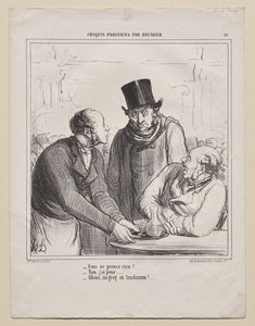 Parisian Sketches, plate 16: Du vil ikke ta noe? av Honoré Daumier