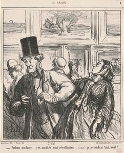 La oss snakke, madame... disse nakenhetene er opprørende... av Honoré Daumier