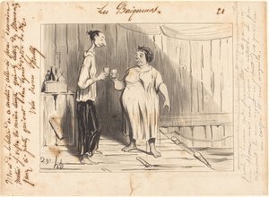 Hedersord fru Frenouillet... av Honoré Daumier