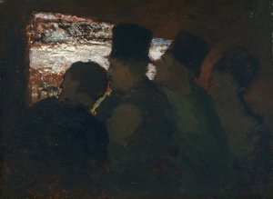 ""Parterre"" Publikum på teatret Maleri av Honore Daumier (1808-1879) 1858 National Museum of Western Art, Tokyo Japan av Honoré Daumier