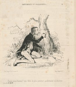 Stakkars unge mann! av Honoré Daumier