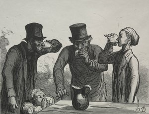 Drikkerens fysiologi: De fire aldre. av Honoré Daumier