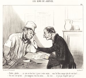 Be om... det vil være et godt triks å spille... av Honoré Daumier
