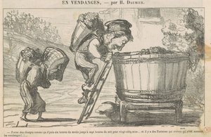 Bærer sånne laster, da klokken seks... av Honoré Daumier