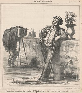Stiller opp som medlem av landbruksutvalget... av Honoré Daumier