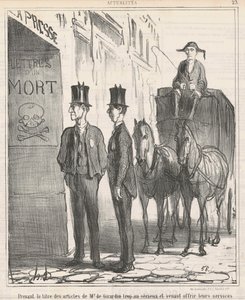 Tar tittelen... til Mr de Girardin for alvorlig... av Honoré Daumier